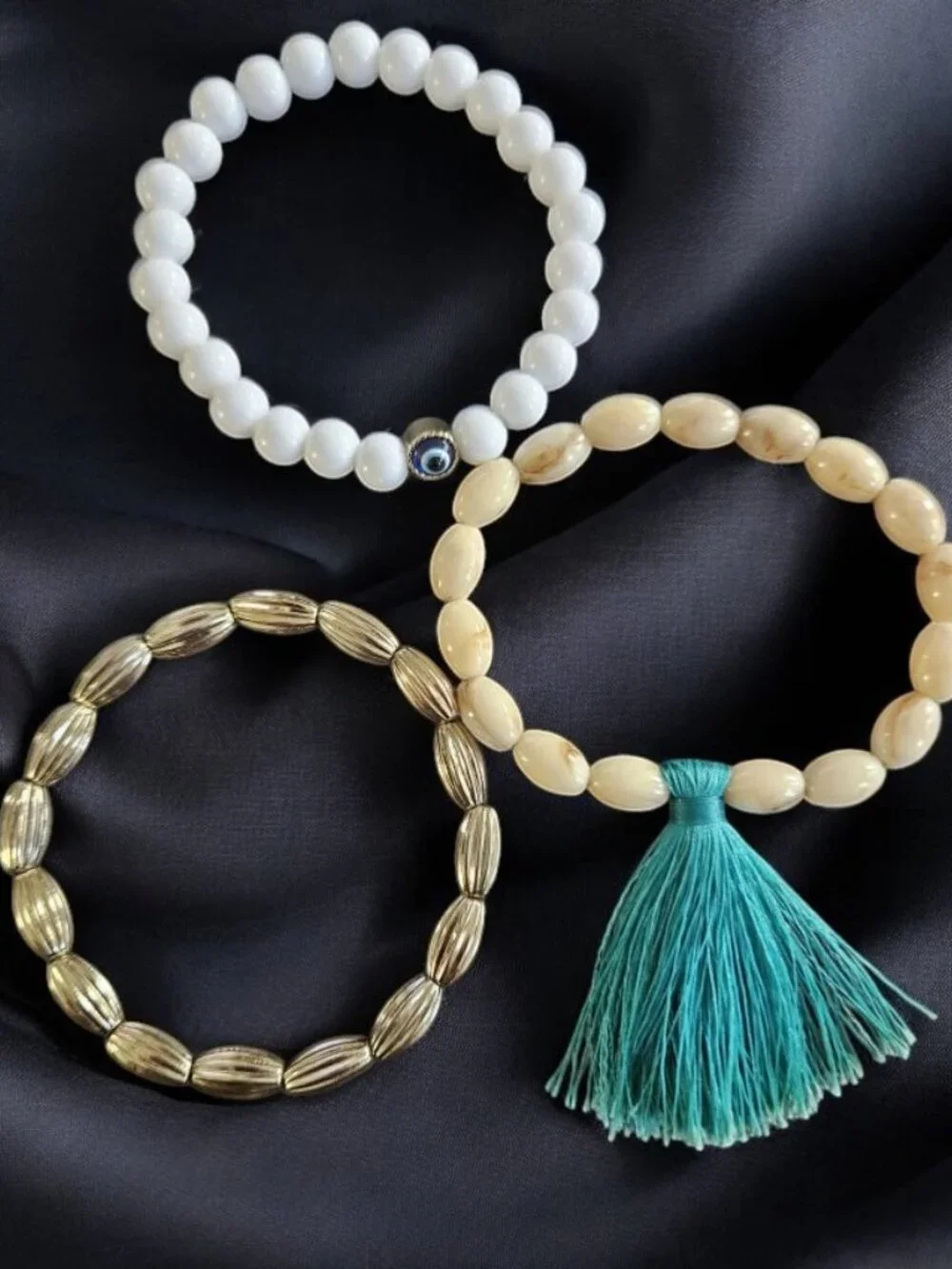 AVON Lot of Boho Stretch Beaded Bracelets